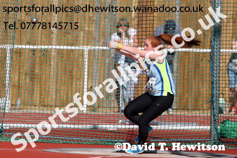 Under-17 womens hammer. Photo: David T. Hewitson/Sports for All Pics